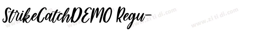 StrikeCatchDEMO Regu字体转换